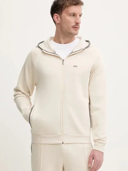 Jakna Boss s kapuco bež