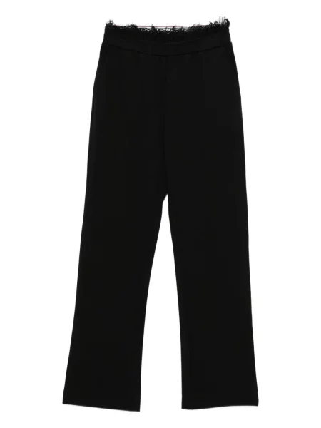 Pantaloni Twinset din dantelă negru