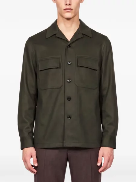 Cămașă Zegna din cașmir verde