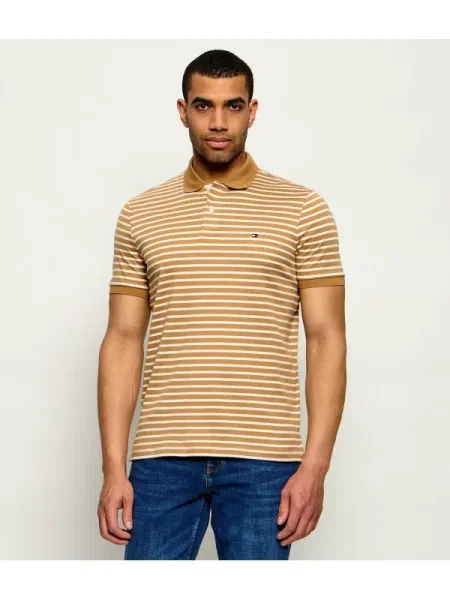 Tricou polo Tommy Hilfiger maro