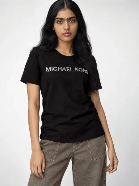 Klasické tričko Michael Michael Kors čierna