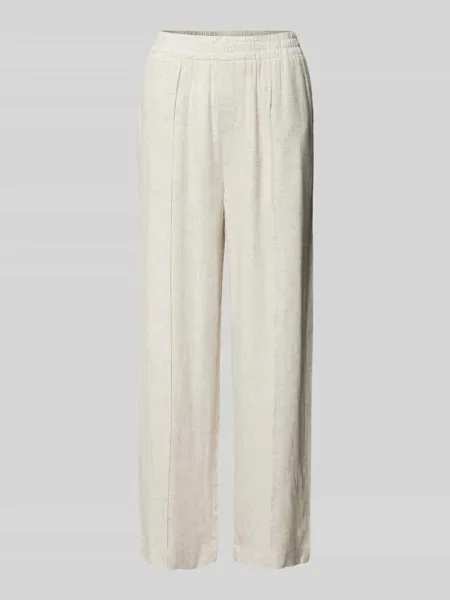 Spodnie materiałowe o kroju regular fit z zakładkami w pasie model ‘Atel’ Fransa