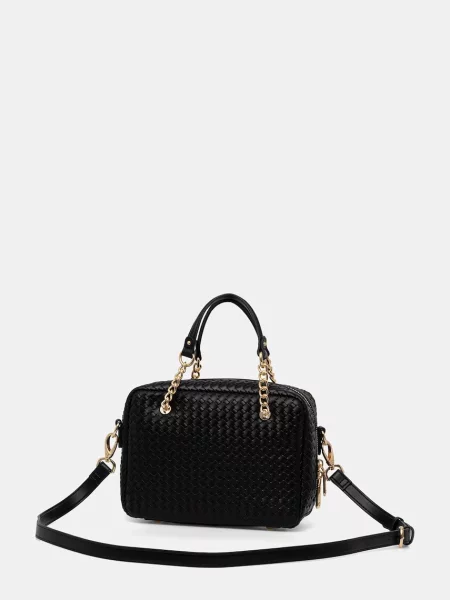 Torebka crossbody Valentino Bags skórzana czarna