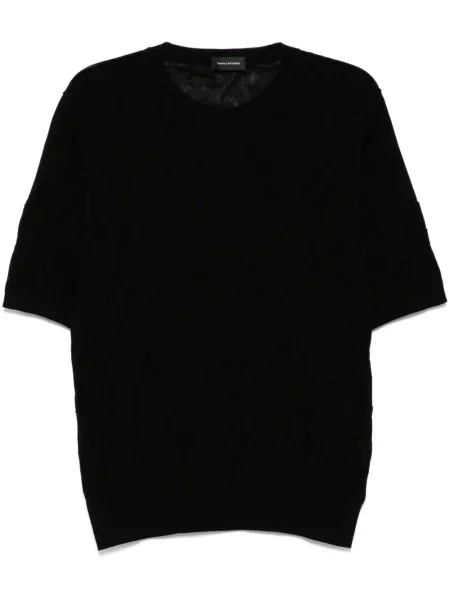 Tricou Tagliatore tricotate negru