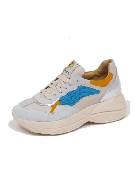 Sneakersy Lemaré skórzane niebieskie