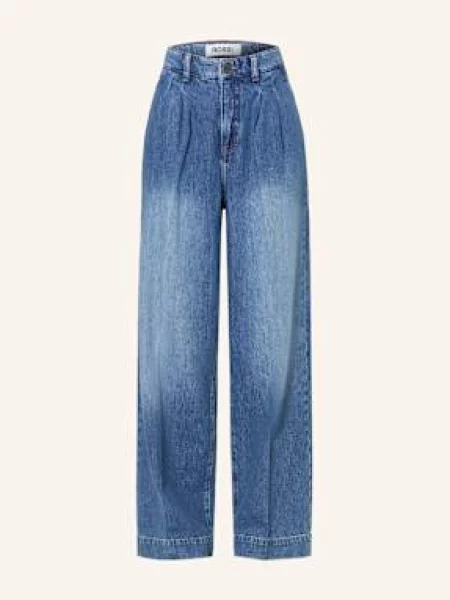 Rossi Jeansy Wide Leg Noa blau niebieskie