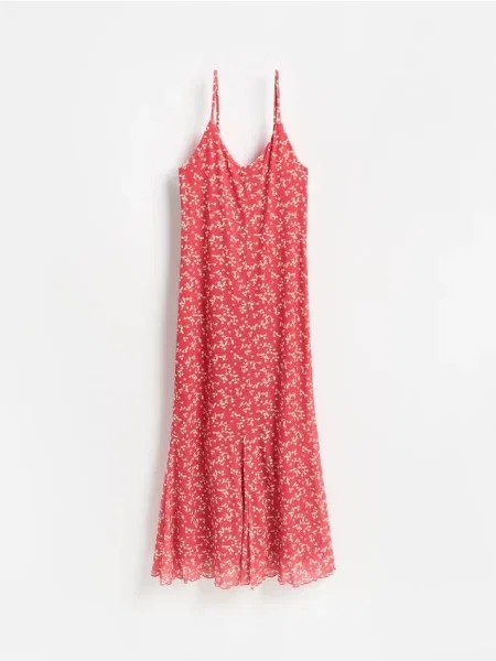Reserved Rochie maxi cu model multicolor
