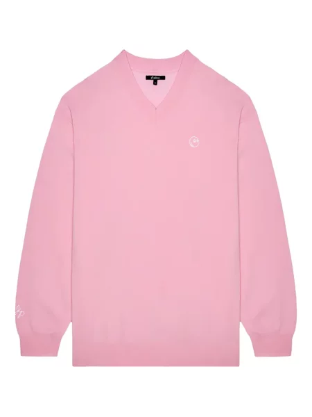 Golf golf Malbon Golf z dekoltem w serek różowy