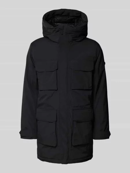 Parka z z patką model ‘AIDEN’ Didriksons czarna