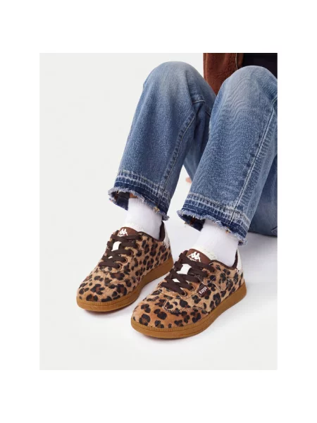 Sneakersy Kappa brązowe