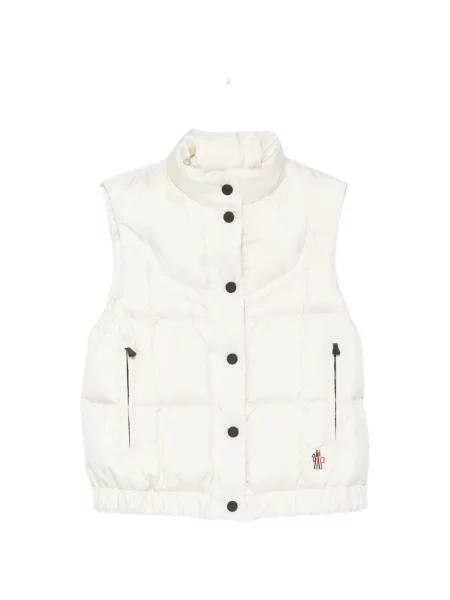 Matlasat vestă Moncler Grenoble alb