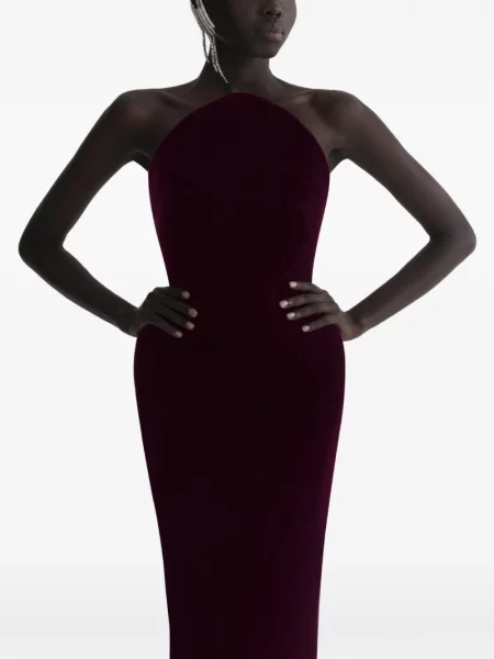 Rochie Mugler de catifea violet