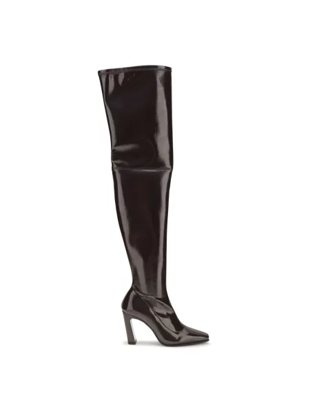 Muszkieterki Stuart Weitzman skórzane brązowe