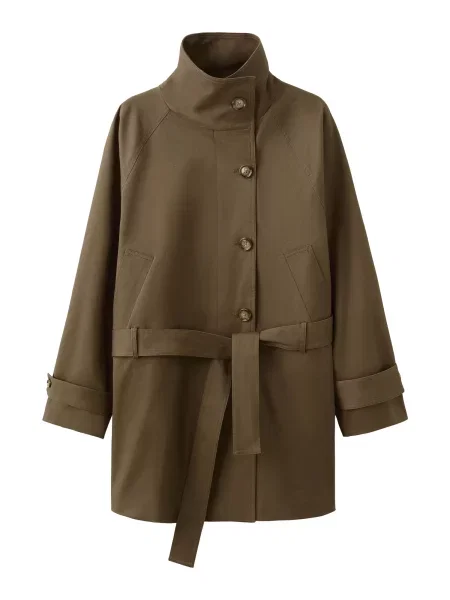 MANGO Palton de primăvară-toamnă Mona' maro