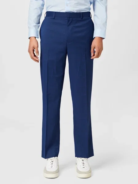 BURTON MENSWEAR LONDON Ráncos nadrág kobaltkék