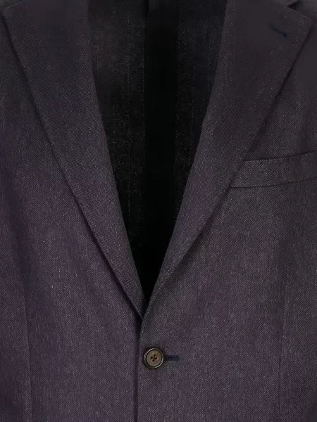Sacou Corneliani cu model herringbone albastru