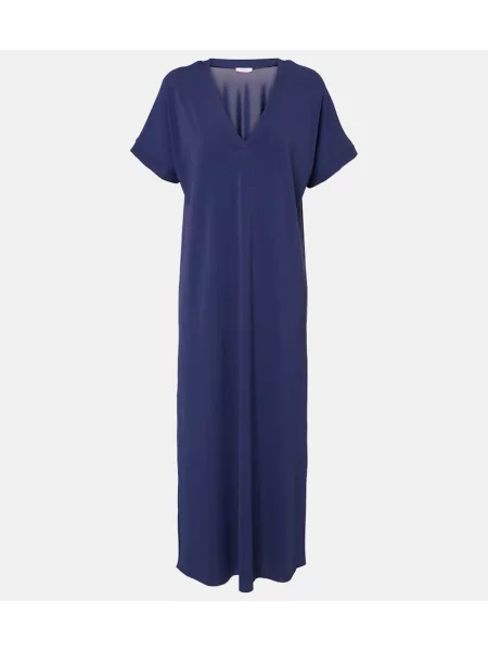 Rochie maxi Eres din jerseu de costum albastru