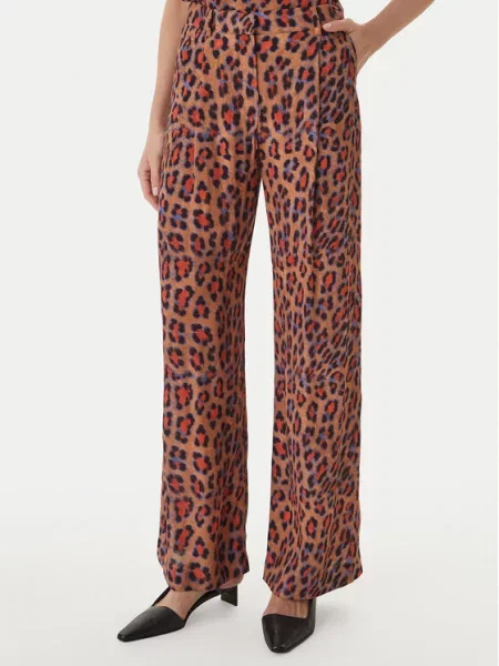 LOLA CASADEMUNT Παντελόνι Palazzo Wide Leg καφέ