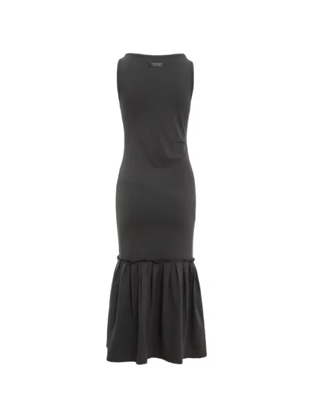 Rochie maxi Nache cu volane gri