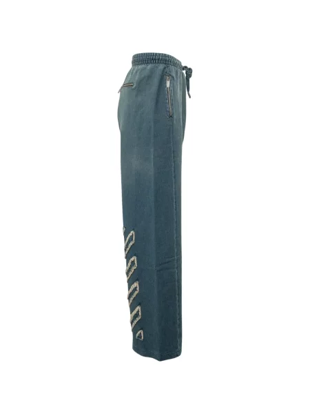 Pantaloni Off-white alergare cu autograf alb
