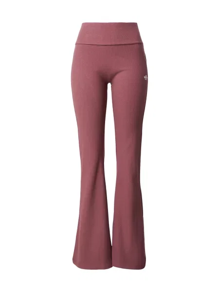 Colanți adidas Essentials Rib Flared Leggings Quiet Crimson L