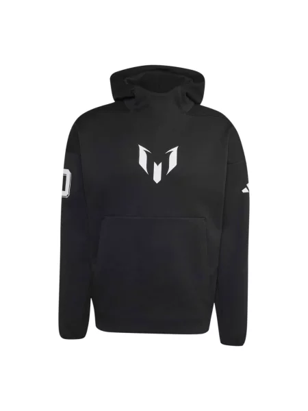 ADIDAS PERFORMANCE Hanorac sport MESSI ZNE negru alb