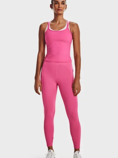 Укорочені штани Under Armour рожеві