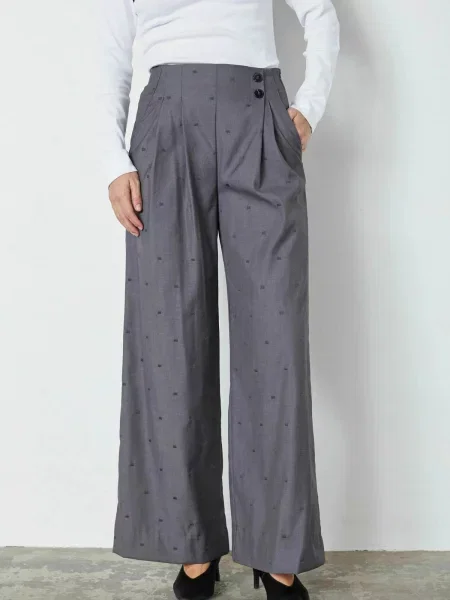 Co'couture Pantaloni cutați Saga' gri
