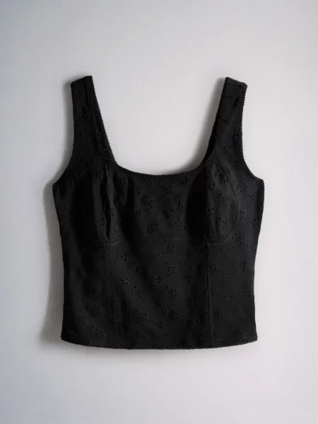 The Set Top negru alb