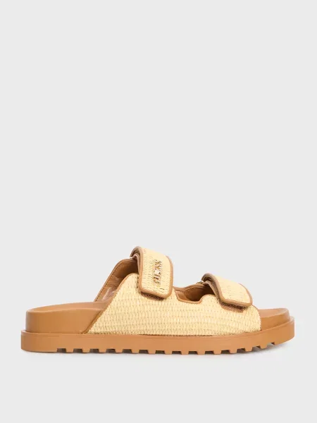 Шльопанці Guess бежеві