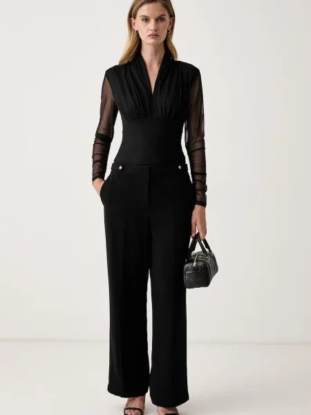 DKNY bluză pentru femei negru