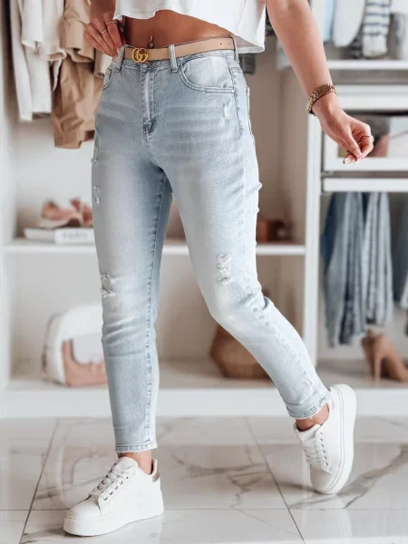 Spodnie jeansowe mom fit DEMILOVE Dstreet niebieskie