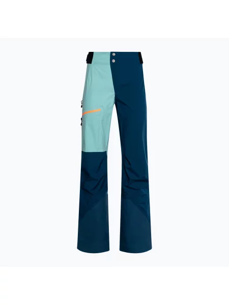 Pantaloni de schi pentru femei Ortovox 3L Ortler albastru