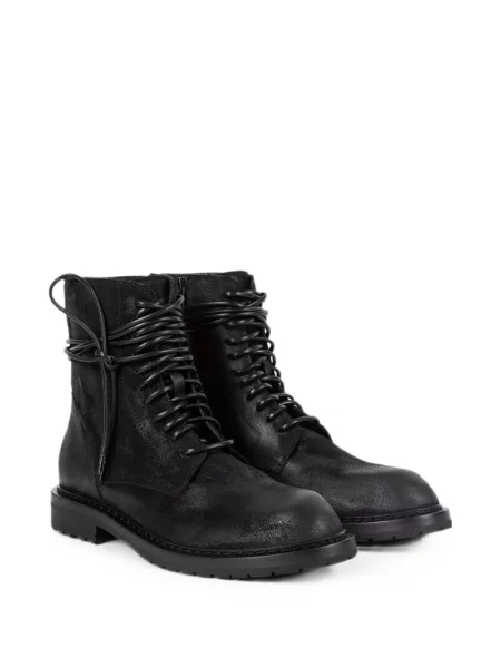Боти до глезена Ann Demeulemeester с връзки с дантела черно