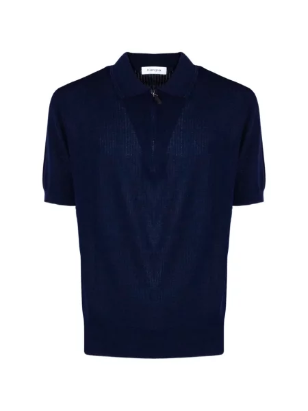 Polo Kangra tricotate albastru
