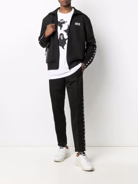 Raštuotos kelnės Golden Goose juoda