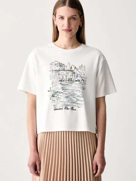 Weekend MaxMara Tricou Wkdsala alb