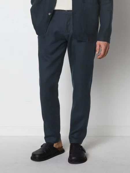 Льняные повседневные брюки Marc O'polo синие