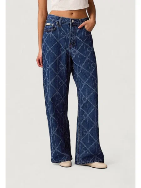 Calvin Klein Jeans Дънки Low Rise Baggy син