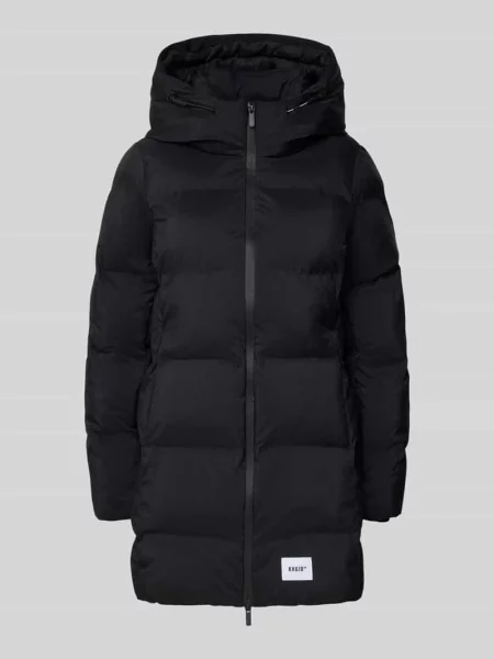 Kurtka w stylu puffer z naszywką z logo model Tanare' Khujo czarna