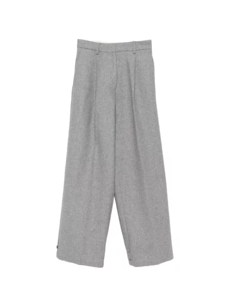 Pantaloni Su de lână gri