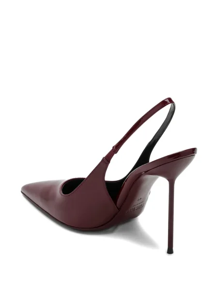 Pantofi cu toc Paris Texas slingback roșu