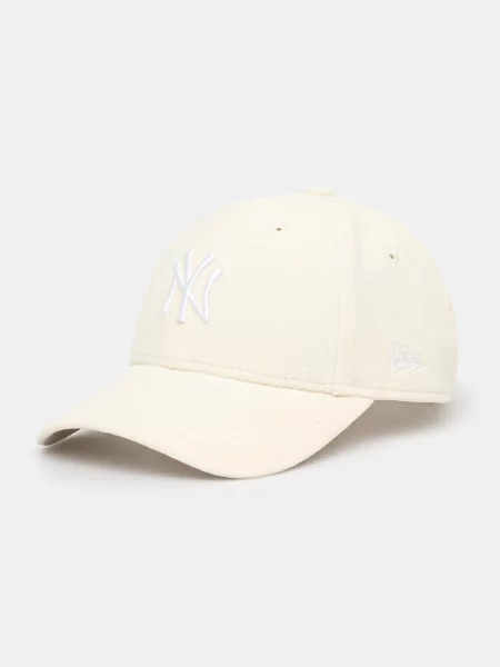 New Era șapcă COSY NEW YORK YANKEES cu imprimeu bej