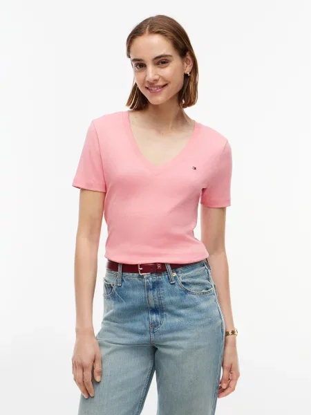 TOMMY HILFIGER Tričko CODY svetloružová