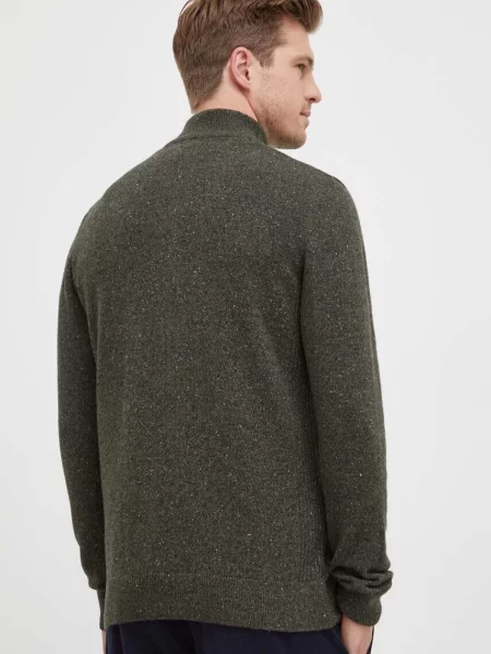 Barbour pulover z volno TISBURY zelena