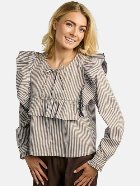 Liberte Essentiel Tricou HEATHER maro