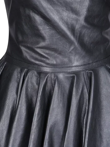 Rochie mini Haikure din piele negru