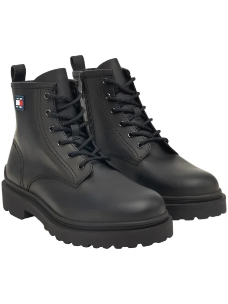 Tommy Jeans Ghete Tjm Lace Up Rubberized negru