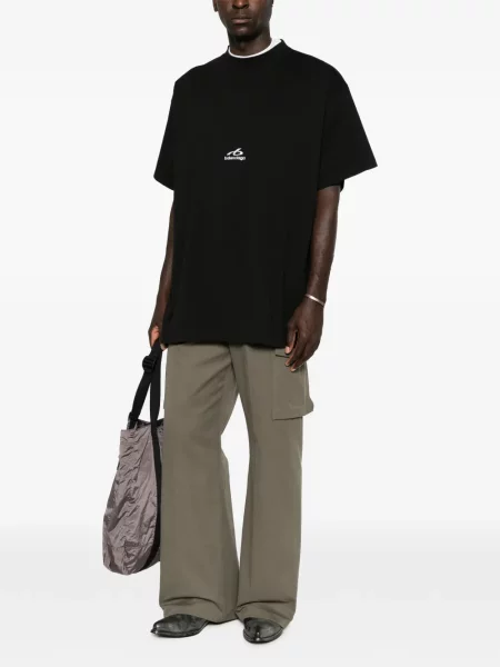 Tricou Balenciaga cu imagine negru