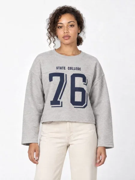 MixRay Sweater majica Sweatshirts svijetlosiva